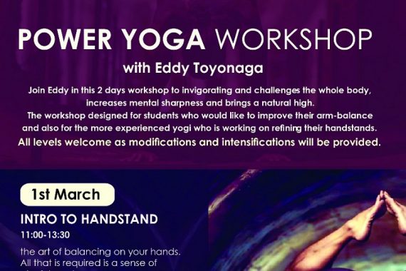 Power yoga workshop flyer